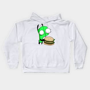 Hungry robot dog Kids Hoodie